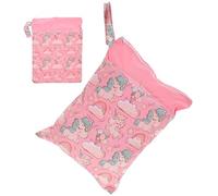 SOIMISS à Couches Lavables Imperméable avec Double Fermeture Éclair Étanche pour Couches Mouillées et Sèches Organiseur Portable pour Léger et Résistant à Eau