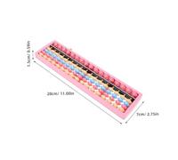 SOIMISS Abacus for Counting Board Early Education Mathematical Toy with Row Beads Plastic Frame for Preschoolers Developing Math Skills and Logical Thinking