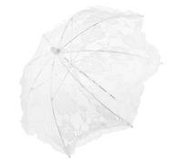 SOIMISS Accessoires De Parapluie en Dentelle Décorations Blanches Parapluies pour Invités De Mariage Photographie Décorations De Mariage UV Décoration De Mariage Vintage Ornement De
