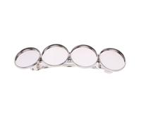 SOIMISS Accessoires Pinces à Cheveux en Cuivre Argenté, Lot de 10 Clips de Coiffure Faits Main pour Diy, Design Créatif et Finition Soignée, pour Famille et Amis