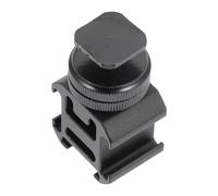 SOIMISS Adaptateur à Trois emplacements pour Support trépied Montage Flash et Microphone Compatible appareils Photo DSLR Accessoire Polyvalent pour Enregistrement vidéo et Streaming