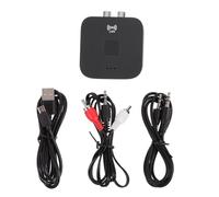 SOIMISS Adaptateur Audio sans Fil 5.0 Récepteur NFC pour Voiture Système Audio Portable Double Interface 3,5 Mm Et 2 RCA, Compact Et Léger, Compatible Amplificateur Haut-Parleur Voiture Bleu