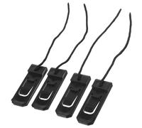 SOIMISS Ailerons de Surf à Clip Amovibles en Nylon 4 Pcs Noir 4,3 X 1,3 Cm, Aileron de Remplacement Paddle Board pour Planche Gonflable, Accessoire Plage pour Stabilité et Direction