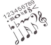 SOIMISS Aimants Musicaux Noirs Double Face pour Tableau Blanc, Symboles de Notes de Musique 32,5x25,7 Cm, Design Polyvalent pour Cours Individuels et Collectifs