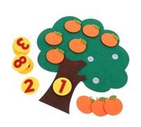 SOIMISS Arbre Fruitier Jouet Numérique Non Tissé Éducatif pour Garçon Et Filles Taille Moyenne Jeu D'association Cognitive Pré Scolaire Apprentissage Mathématique Comptage Addition Soustraction