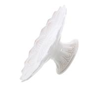 SOIMISS Assiette Blanche Céramique pour Offrandes Bouddhistes Plateau Fruit Décoratif Rituel Temple Bol Sacré pour Eau Bénite et Service Alimentaire