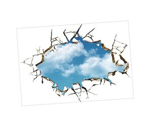 SOIMISS Autocollant Mural 3d Ciel Bleu Réaliste Pvc sans Pvc Interdit Décor Plafond Facile à Poser Chambre Adulte Solide et Amovible