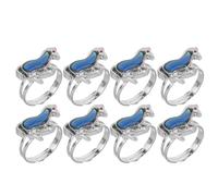 SOIMISS Bagues d'Humeur Cheval 8 Pièces Anneaux Réglables à Changement de Couleur Selon Température Bijoux pour Filles et Garçons Petits Présents Ludiques et Anti-Stress