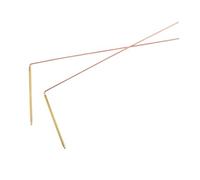 SOIMISS Baguettes Magiques en Cuivre Bicolores pour Détection De Trésors Et d'eau en Plein Air, 2 Pièces Portables Légères, Outils Divinatoires Multifonctions en Laiton pour Radiesthésie