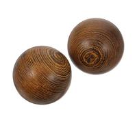 SOIMISS Balles de Massage Bois Massif Boules Portables pour Mains Boules de Fitness pour Étirement Musculaire et Soulagement Du Stress pour Adultes et Seniors