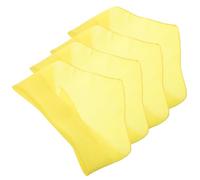 SOIMISS Bandanas Triangulaires pour Chiens en Polyester Jaune, Lot de 4 Pièces, Résistants la Rupture et Lavables en Machine, Repas Photos