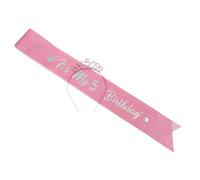 SOIMISS Bandeau Couronne Joyeux Anniversaire Fille Tiare Pailletée Anniversaire Kit Décorations Fête Écharpe Accessoire Cheveux