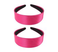 SOIMISS Bandeau pour Cheveux en Satin Large 2 Pièces, Accessoire Élégant et Créatif en Tissu, Adapté pour Femmes et Filles, pour Noël et Cosplay