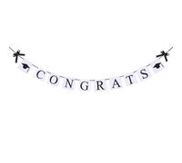 SOIMISS Bannière de Décoration de Fête Noire avec Doctorat en Papier Léger et Pliable, comme Présent de Diplôme Remise des Diplômes Maison Chambre