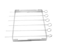 SOIMISS Barbecue Acier Inoxydable Simple Et Pratique pour Brochettes De Barbecue Extérieur
