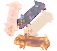 SOIMISS Barrettes Halloween pour Filles Forme Chat en Plastique 4 Pièces Accessoires Cheveux Mignons pour Décoration et Fixation Cheveux Usage Quotidien
