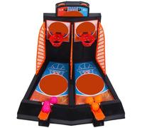 SOIMISS Basket-Ball Interactif Portable Jeu D’Adresse à Pression pour Garçon et Filles Ensemble Compact de Basket pour Intérieur et Extérieur Activité Ludique Éducative