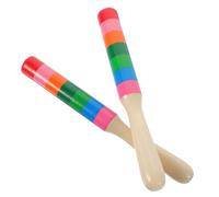 SOIMISS Bâtons de Rythme Bois pour Instrument de Percussion Sticks Musicaux Clairs et Vibrants pour Éducation Musicale et Développement Rythme