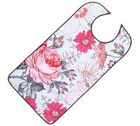 SOIMISS Bavoir pour Adulte Imperméable Sangle Ajustable Léger et Respirant Taille Unique Motif Jardin Mystérieux Protection Repas pour Personnes Âgées et Malades Accessoire Pratique