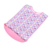 SOIMISS Bavoir pour Personnes Âgées Imperméable avec Poche Attrape-miettes Protection Vêtements Ajustable Lavable et Réutilisable Adapté Seniors et Mobilité Réduite