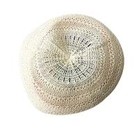 SOIMISS Béret Casquette Osier Rotin D Été Français Style Beanie Chapeaux De Paille Béret pour Les Femmes Français Béret Chapeau d Été Blanche Bonnet Tridimensionnel Enfant