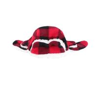 SOIMISS Beret Chaud et Coupe-Vent pour Chien de Grosse Race en Peluche Rouge, Confortable et Ajustable, pour l'hiver Activités en Extérieur
