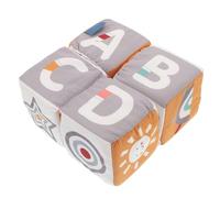 SOIMISS Blocs Souples Éducatifs pour Bébés Jouets Animaux Chiffres et Lettres Cubes Colorés en Tissu Jouets de Développement Précoce pour Apprentissage et Jeu Interactif 8 Pièces