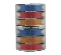 SOIMISS Bobineur de Ligne de Pêche en Silicone, 6 Axes, Multifonction, Accessoire Compact pour Enroulement Rapide, Compatible Cordes Tressées et Accessoires de Remontage, pour Pêche