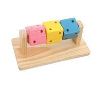 SOIMISS Bois Naturel pour Hamster et Petits Animaux Cube à Mâcher Multifonction pour Dents Saines et Divertissement Intérieur