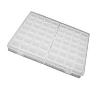 SOIMISS Boîte à Bijoux Organisateur Transparent Multi Compartiments Compact Anti-Oxydation pour Rangement Manucure Accessoires Portable 8.27X6.89X1.10In pour Présents