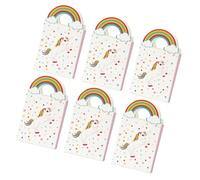 SOIMISS Boîte à Bonbons, Boîte Présent Licorne en Papier, Paquet Papier à Main Pliable, Décor Motif Licorne, pour Décoration et Fête Couleur