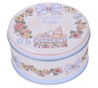 SOIMISS Boîte à Bonbons Ronde en Métal Motifs Festifs, Boîte à Biscuits Couvercle, pour Offrir Lors de Célébrations et Anniversaires