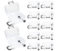 SOIMISS Boîte à Bonbons Transparente Mini Valise 12pcs Coffret De Voyage Décorations De Fête à Thème Boîtes à Dragées Pour Mariage Mini Bagages Pour Événements Pour Anniversaires Et Mariages