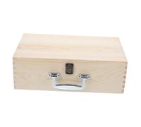 SOIMISS Boîte avec Serrure et Poignée Caisse de Rangement Multifonction pour Bijoux Cadeaux et Artisanat Boîte à Trésor DIY avec Couvercle Articulé Pratique et Robuste