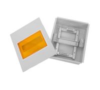 SOIMISS Boîte de Distribution Voies avec Fenêtre Transparente Coffret Électrique Étanche pour Intérieur et Extérieur Protection Disjoncteur avec Base Fer Robuste Compatible Usage