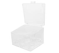 SOIMISS Boîte De Rangement Acrylique Transparente Compartimentée Pour Œufs De Beauté, Étui Anti-poussière, Organiseur Cosmétique Bureau Et Maquillage