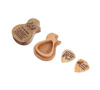SOIMISS Boîte de Rangement Bois pour Médiators de Guitare Étui Compact et Durable pour Accessoires de Guitare Design et Pratique pour Musiciens et Amateurs