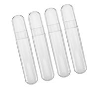 SOIMISS Boîte de Rangement Cylindrique Solution Sécurisée pour Voyage et Table de Beauté Lot de 4 en Plastique Mat Surface Givrée pour Pinces à Épiler et Pinces Forme Animale