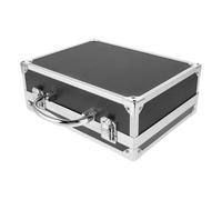 SOIMISS Boîte de Rangement pour Outils Magicien, Coque Rigide ABS Noire | Organisation Interne, Fermeture Verrouillable, Poignée Ergonomique, Coins Renforcés, pour Accessoires
