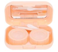 SOIMISS Boîte Lentilles Contact Portable Compact avec Miroir Kit de Rangement Hygiénique Petit Étui de Stockage pour Lentilles