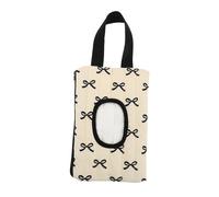 SOIMISS Boîte Lingettes Portable Suspendue Avec Ruban Nœud Distributeur De Lingettes Humide Étanche Pour Poussette Et à Étui Réutilisable Pour Mouchoirs Pratique Et Léger