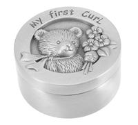 SOIMISS Boîte Souvenir Garçon Fille Ronde Métal Pour Cheveux Fœtaux Collection Originale Pour Naissance Coffret Cadeau Gardant Boucles De Garçon Fille Sécurité