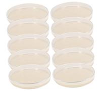 SOIMISS Boîtes de Petri Design Professionnel Lot de 10 Pré-coulées D'agar Faciles à Transporter et Croissance Rapide des Cultures pour Recherche Scientifique