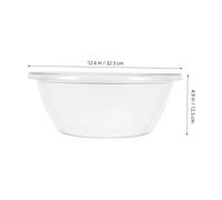 SOIMISS Bol à Pétrir Transparent Profond avec Couvercle Étanche Bassine Alimentaire Résistante Pet Saladier Antiadhésif pour Pâte et Légumes Grand Saladier de Cuisine Polyvalent