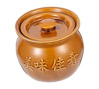 SOIMISS Bol à Soupe Céramique pour Cuisine Domestique Pot à Ragoût Équilibré et Pratique pour Soupe et Plats Mijotés