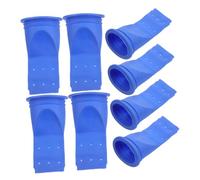SOIMISS Bonde Bain Anti Odeur en Silicone Bleu, Crépine de Vidange Légère et Dispositif Anti-refoulement pour Évier la Cuisine et Salle de Bain, Pack de 8 Pcs