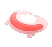 SOIMISS Bonnet de Bain en Plastique Rose pour Bébé, Imperméable et Confortable, Casquette de Bain Réglable Adaptée aux Garçon et Filles pour Protéger Lors du Shampoing