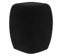 SOIMISS Bonnette Anti-Vent pour Micro à Main en Mousse Noire Carrée, Protection Anti-Pop Réutilisable, Isolation des Plosives pour Enregistrement Vocal, Karaoké et Scène Professionnelle