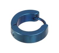 SOIMISS Boucle D'oreille Clip Bleue 4x9 Mm en Acier Inoxydable, Bijou Punk Élégant Femme, Accessoire D'oreille Créatif pour Soirée et Bal, 1 Pièce