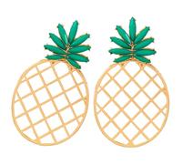 SOIMISS Boucles D’oreilles Ananas pour Femmes et Adolescentes, 1 Paire de Goujons en Alliage Kc Doré 0929, Bijoux Fruits, Légers et Décoratifs pour Fêtes et Usage Quotidien